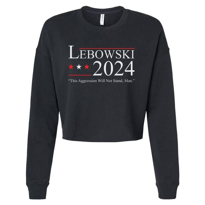 Lebowski Election Vote 2024 Cropped Pullover Crew