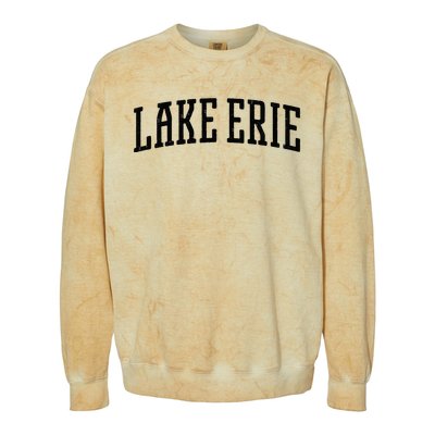 Lake Erie Vintage Colorblast Crewneck Sweatshirt