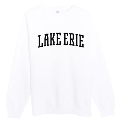 Lake Erie Vintage Premium Crewneck Sweatshirt