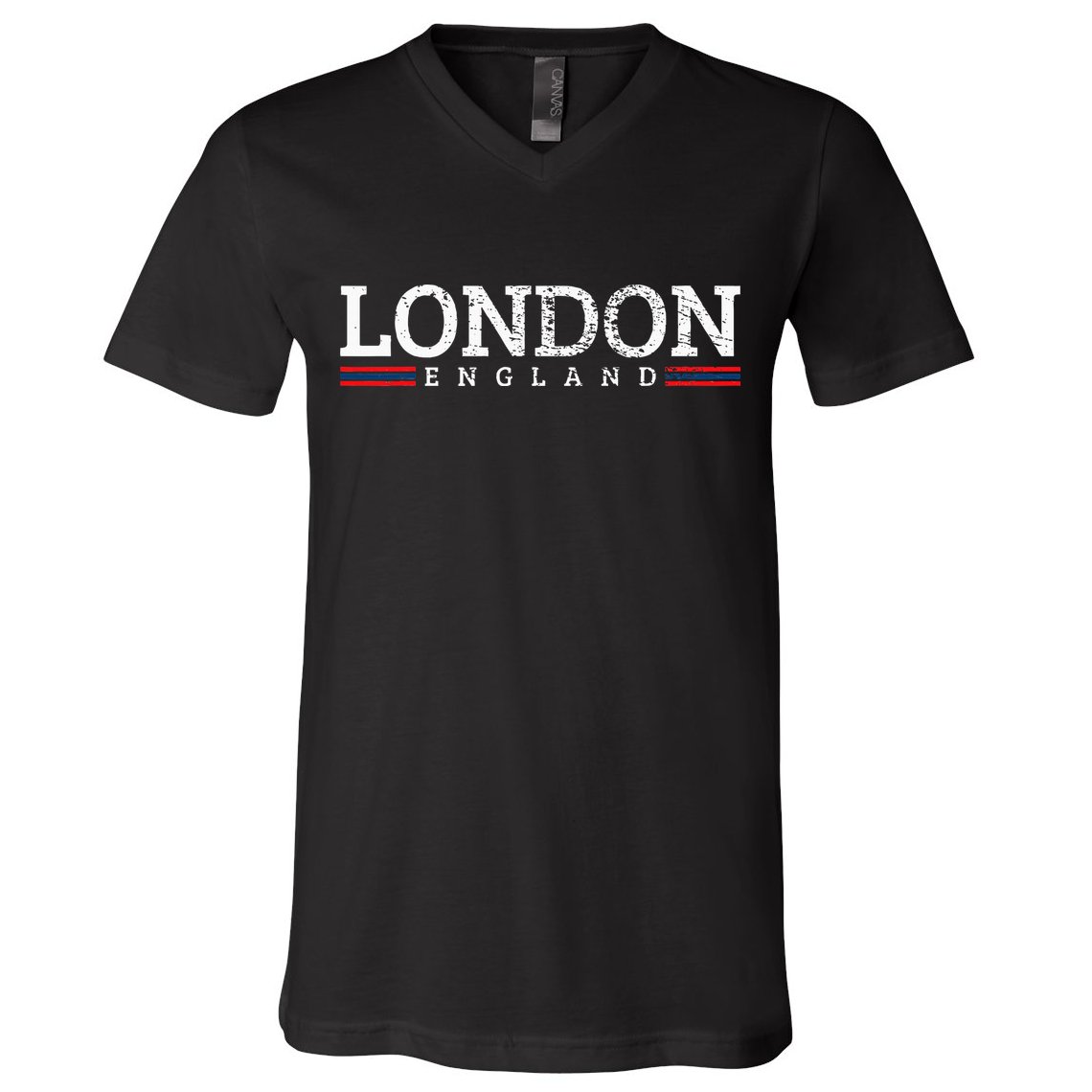 London England Vintage V-Neck T-Shirt