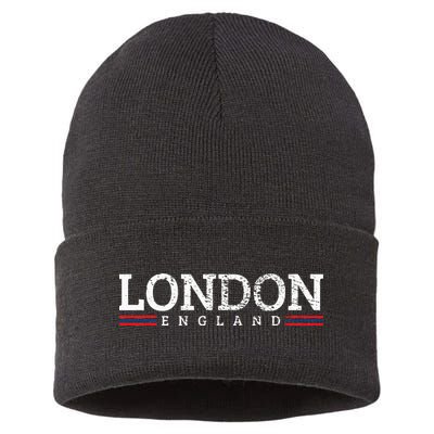 London England Vintage Sustainable Knit Beanie