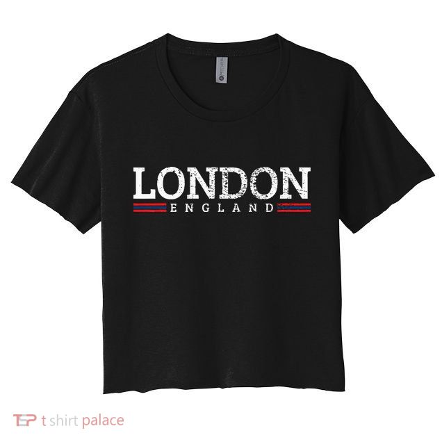 London England Vintage Crop Top