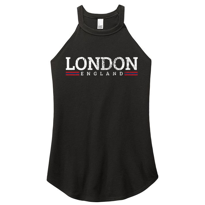 London England Vintage Women's Perfect Tri Rocker Tank