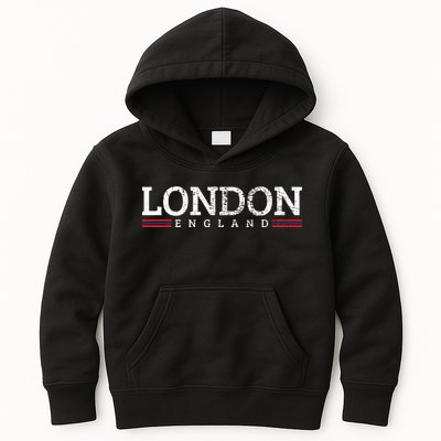 London England Vintage Kids Hoodie