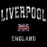 Liverpool England Vintage Athletic Sports Design Hoodie