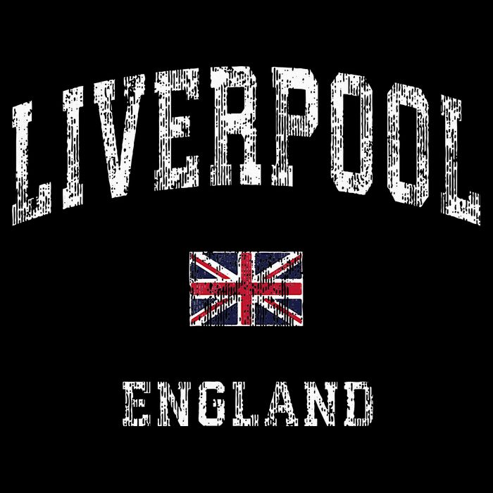 Liverpool England Vintage Athletic Sports Design Hoodie
