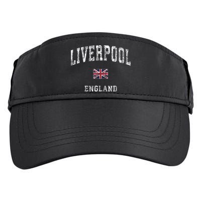 Liverpool England Vintage Athletic Sports Design Adult Drive Performance Visor