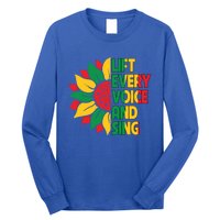 Lift Every Voice And Sing Freedom Day Sunflower Junenth Gift Long Sleeve Shirt