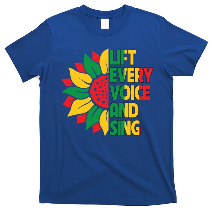 Lift Every Voice And Sing Freedom Day Sunflower Junenth Gift T-Shirt