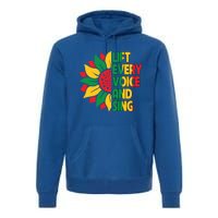 Lift Every Voice And Sing Freedom Day Sunflower Junenth Gift Premium Hoodie