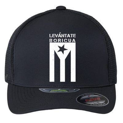 Levantate Boricua Flag Ricky Renuncia Flexfit Unipanel Trucker Cap