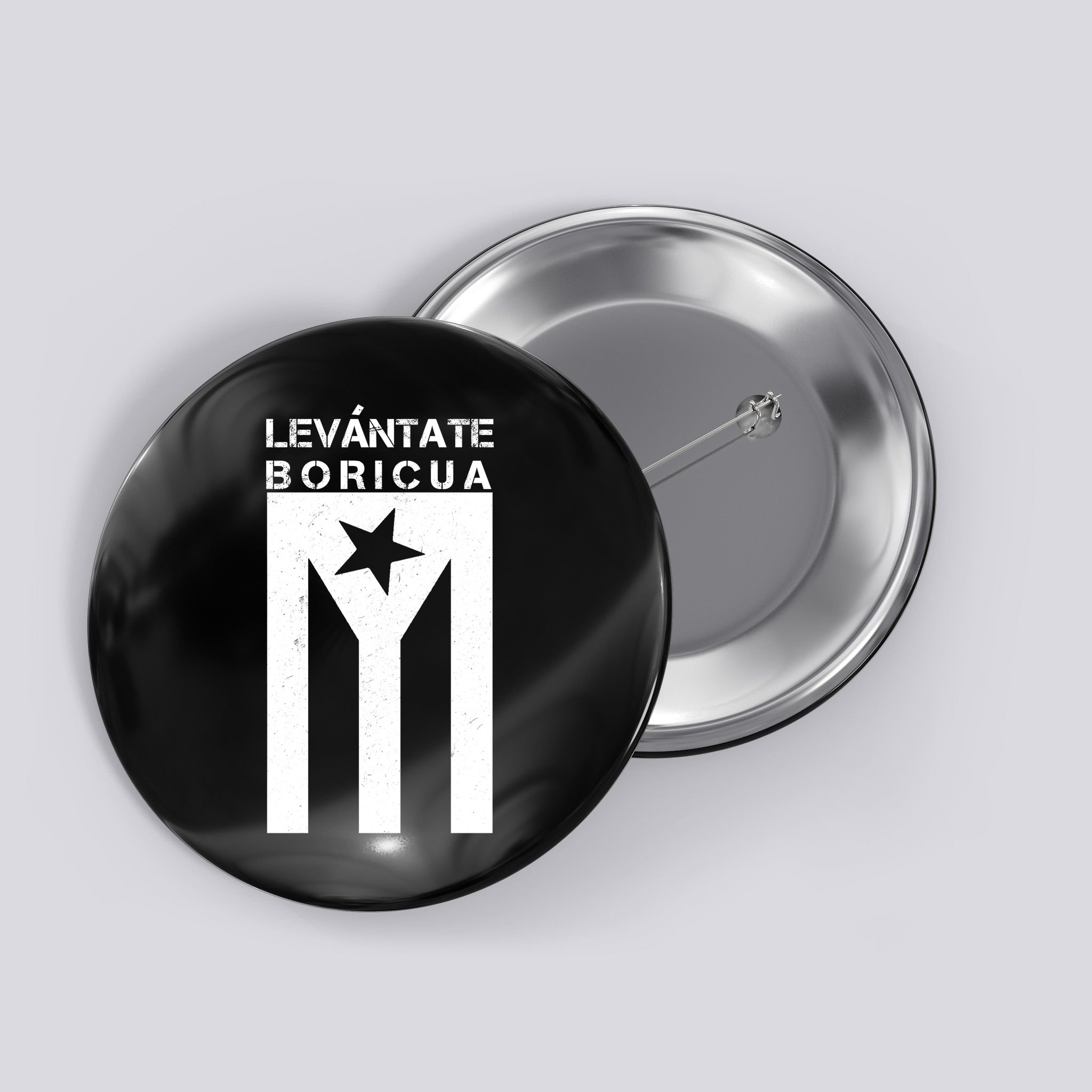 Levantate Boricua Flag Ricky Renuncia Button