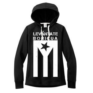 Levantate Boricua Flag Ricky Renuncia Women's Fleece Hoodie