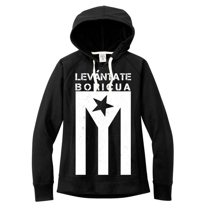 Levantate Boricua Flag Ricky Renuncia Women's Fleece Hoodie