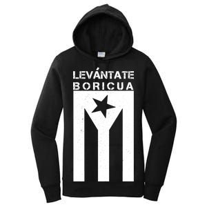 Levantate Boricua Flag Ricky Renuncia Women's Pullover Hoodie