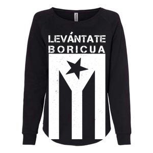 Levantate Boricua Flag Ricky Renuncia Womens California Wash Sweatshirt