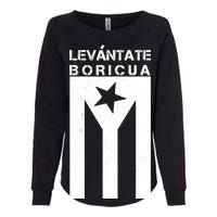 Levantate Boricua Flag Ricky Renuncia Womens California Wash Sweatshirt