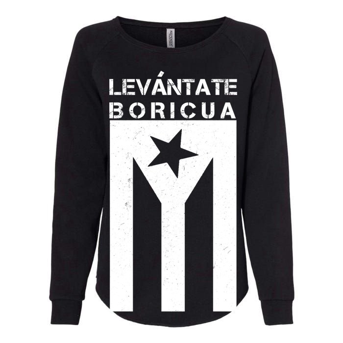 Levantate Boricua Flag Ricky Renuncia Womens California Wash Sweatshirt