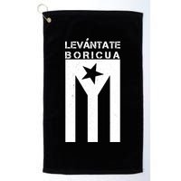 Levantate Boricua Flag Ricky Renuncia Golf Towel