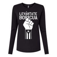 Levantate Boricua Ricky Renuncia Puerto Rico Womens Cotton Relaxed Long Sleeve T-Shirt