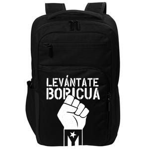 Levantate Boricua Ricky Renuncia Puerto Rico Impact Tech Backpack