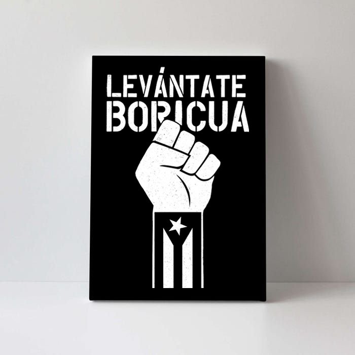 Levantate Boricua Ricky Renuncia Puerto Rico Canvas