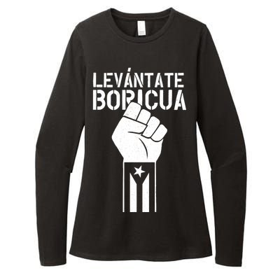 Levantate Boricua Ricky Renuncia Puerto Rico Womens CVC Long Sleeve Shirt