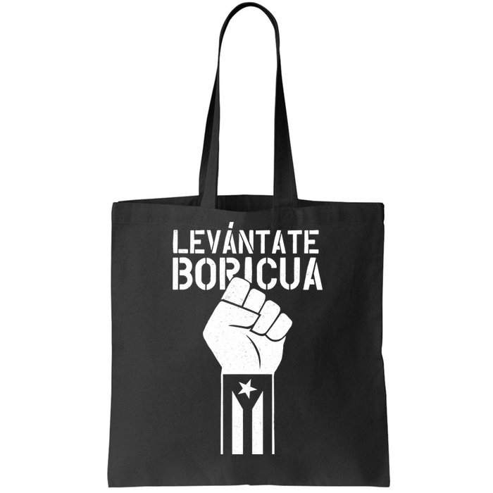 Levantate Boricua Ricky Renuncia Puerto Rico Tote Bag