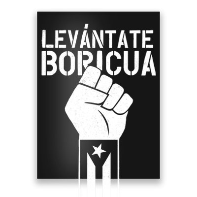 Levantate Boricua Ricky Renuncia Puerto Rico Poster