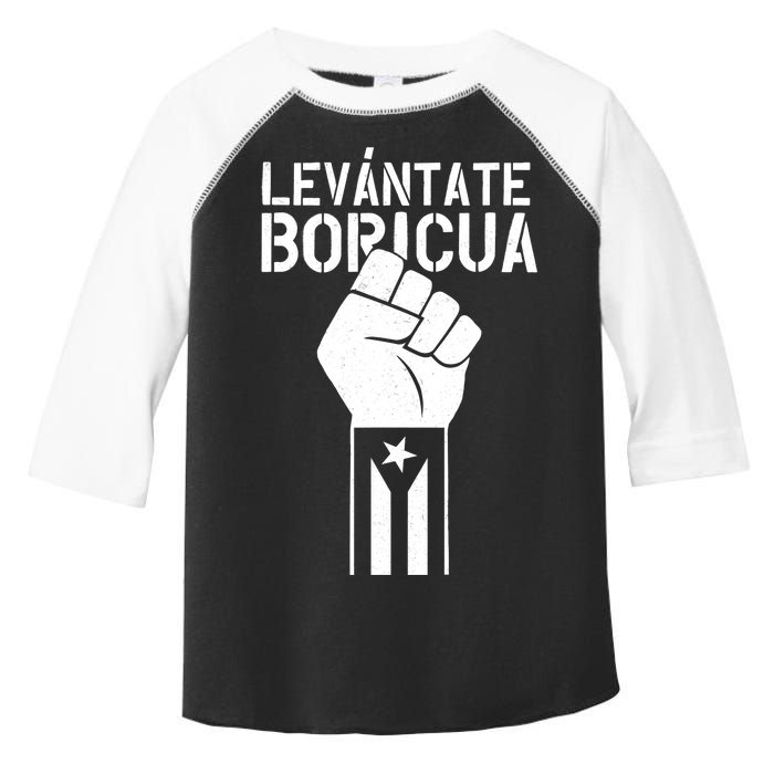 Levantate Boricua Ricky Renuncia Puerto Rico Toddler Fine Jersey T-Shirt