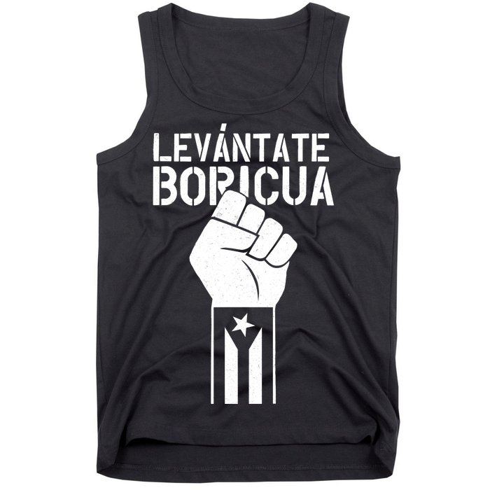 Levantate Boricua Ricky Renuncia Puerto Rico Tank Top