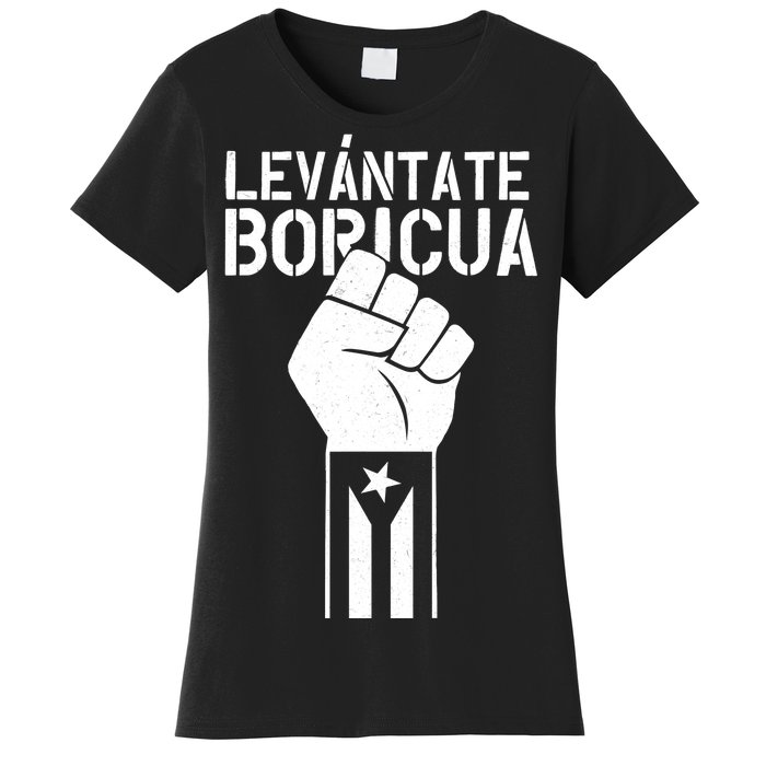 Levantate Boricua Ricky Renuncia Puerto Rico Women's T-Shirt