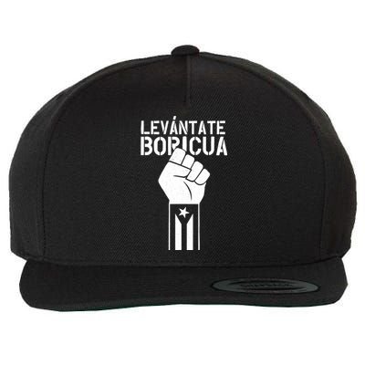 Levantate Boricua Ricky Renuncia Puerto Rico Wool Snapback Cap