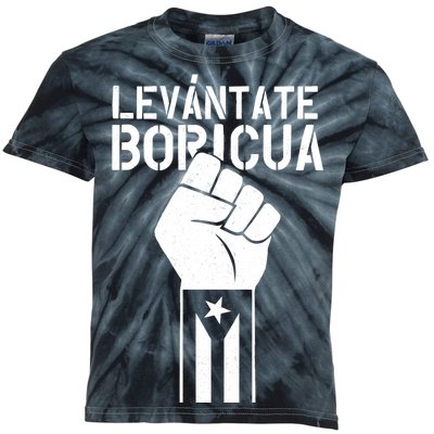 Levantate Boricua Ricky Renuncia Puerto Rico Kids Tie-Dye T-Shirt