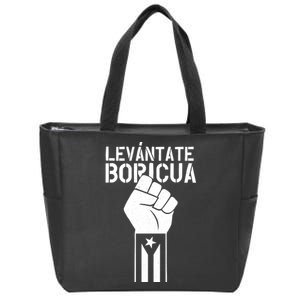 Levantate Boricua Ricky Renuncia Puerto Rico Zip Tote Bag