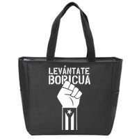 Levantate Boricua Ricky Renuncia Puerto Rico Zip Tote Bag