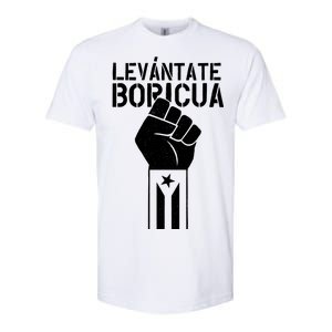 Levantate Boricua Ricky Renuncia Puerto Rico Softstyle CVC T-Shirt