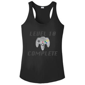 Level 10 Complete 10th Birthday Ladies PosiCharge Competitor Racerback Tank