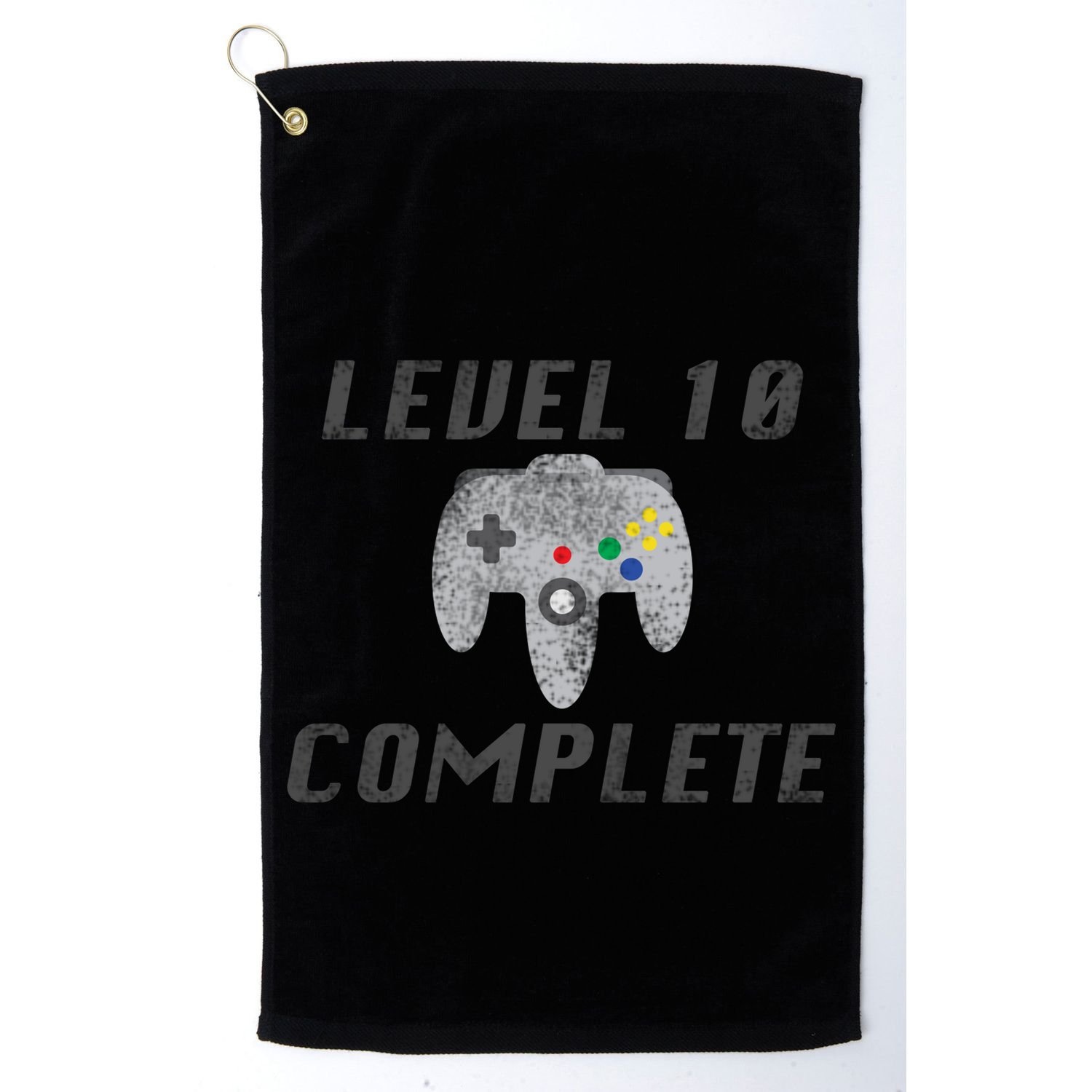 Level 10 Complete 10th Birthday Golf Towel