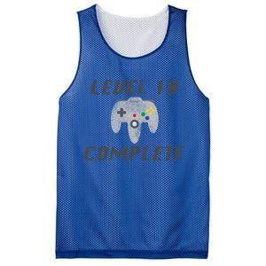 Level 10 Complete 10th Birthday Mesh Reversible Basketball Jersey Tank