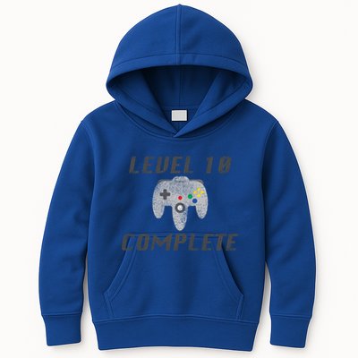 Level 10 Complete 10th Birthday Kids Hoodie