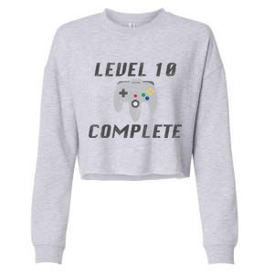 Level 10 Complete 10th Birthday Cropped Pullover Crew