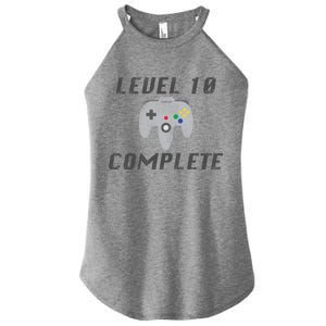 Level 10 Complete 10th Birthday Women's Perfect Tri Rocker Tank