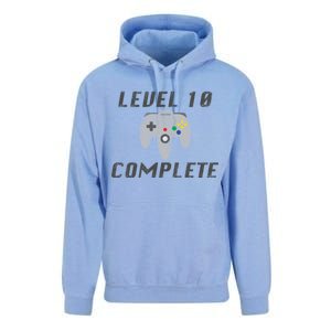 Level 10 Complete 10th Birthday Unisex Surf Hoodie