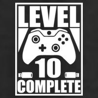 Level 10 Complete Video Gamer 10th Birthday Adult Drive Performance Visor