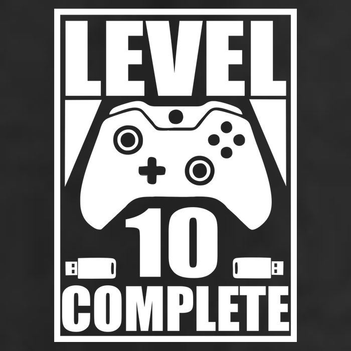 Level 10 Complete Video Gamer 10th Birthday Adult Drive Performance Visor