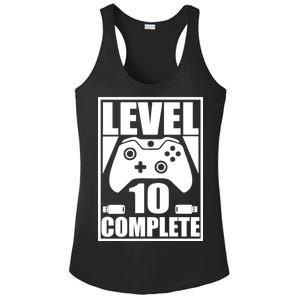 Level 10 Complete Video Gamer 10th Birthday Ladies PosiCharge Competitor Racerback Tank