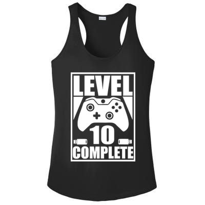 Level 10 Complete Video Gamer 10th Birthday Ladies PosiCharge Competitor Racerback Tank