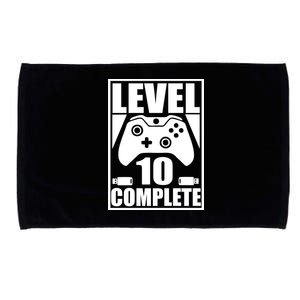 Level 10 Complete Video Gamer 10th Birthday Microfiber Hand Towel