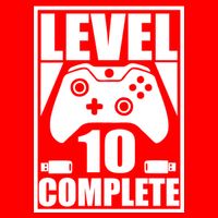 Level 10 Complete Video Gamer 10th Birthday Hoodie